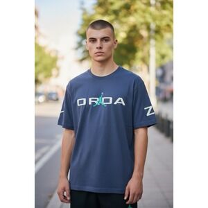 Nike Air Jordan T-Shirt Men size XL Jumpman Logo Blue Shirt Sleeve